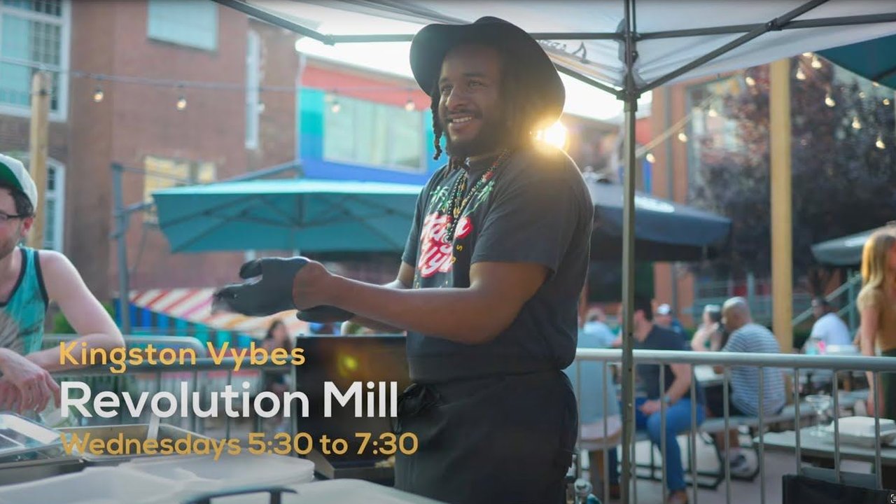Kingston Vybes serving at Revolution Mill
