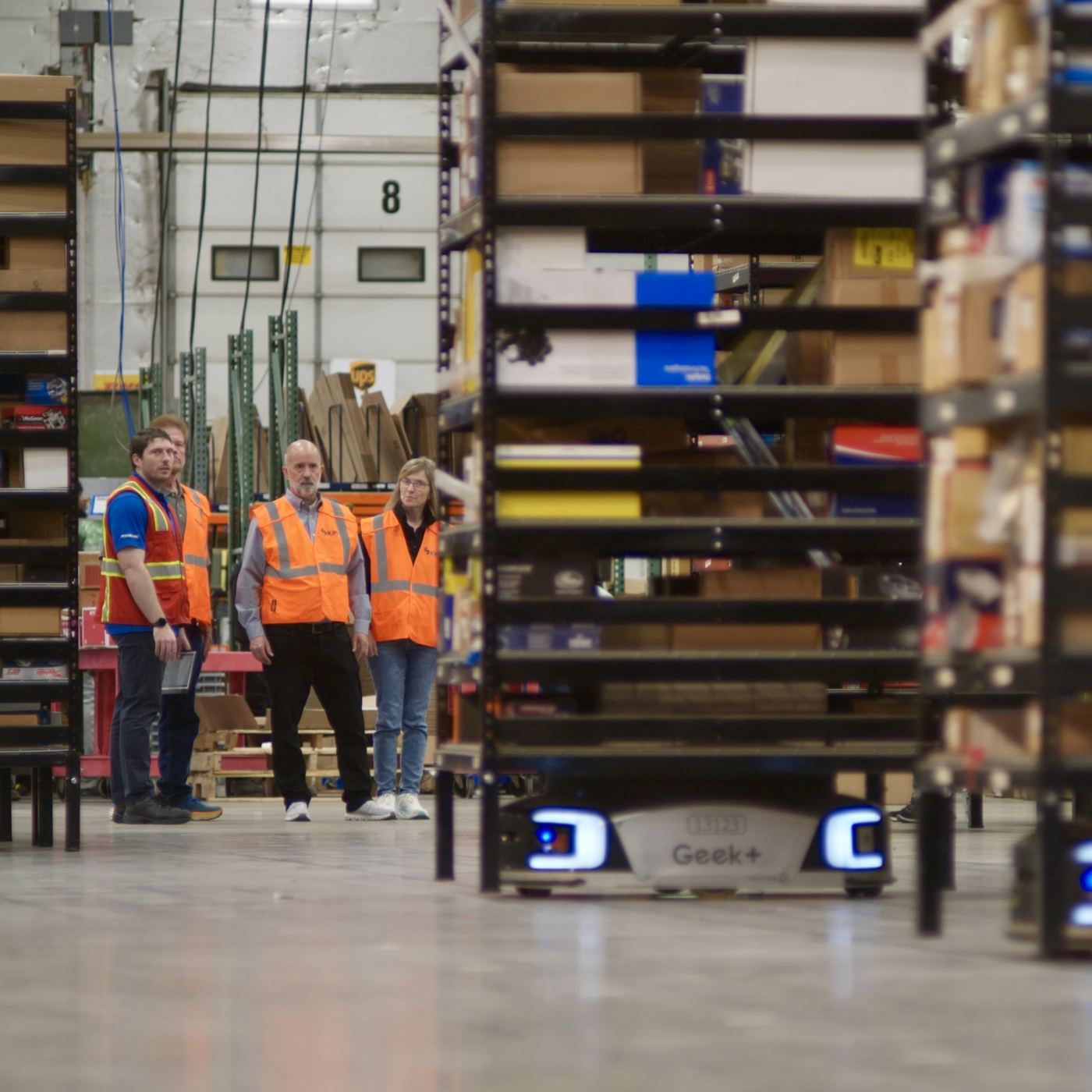 Automation inside the LT Apparel distribution center