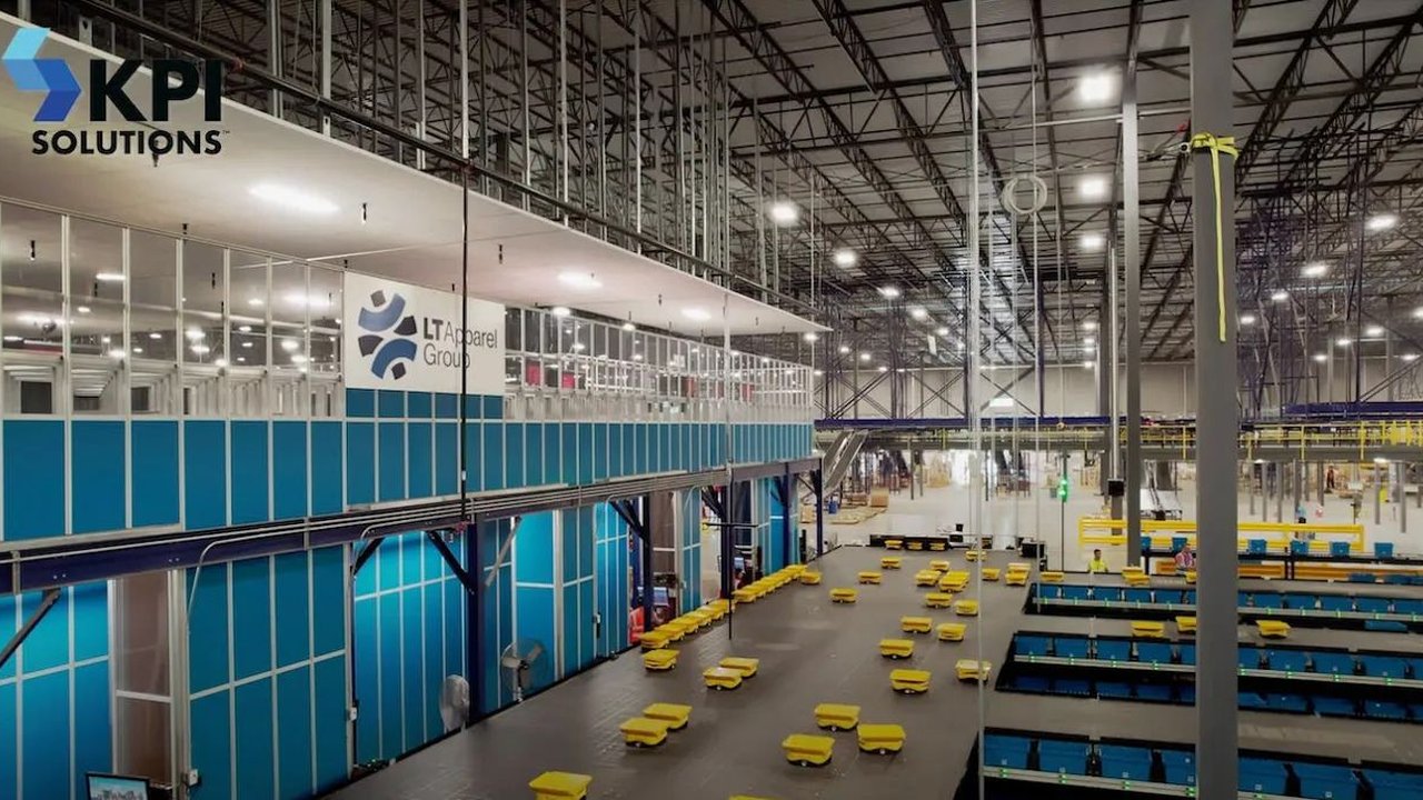 Automated warehouse floor built by KPI Solutions